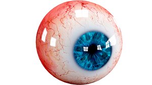 3d realistic human eye creature