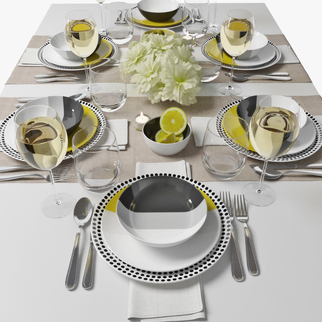 3d Table Setting