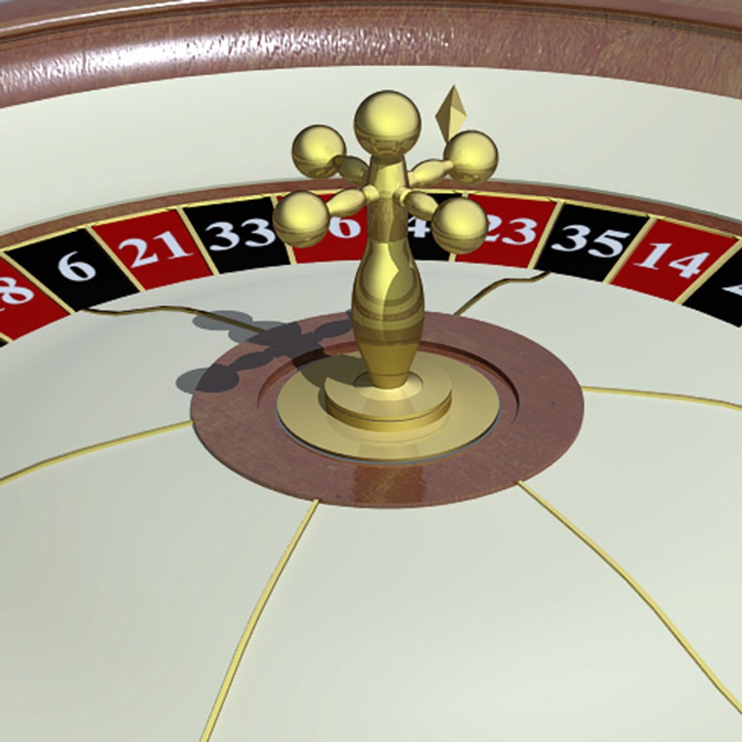 3d Model American Roulette Wheel Zeros