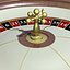 3d model american roulette wheel zeros
