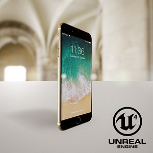 iphone7 gold 3D model