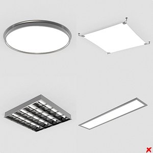 3d model ceiling lamps
