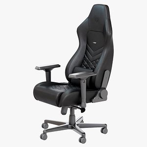 3D Hero computer gaming noble chair black leather