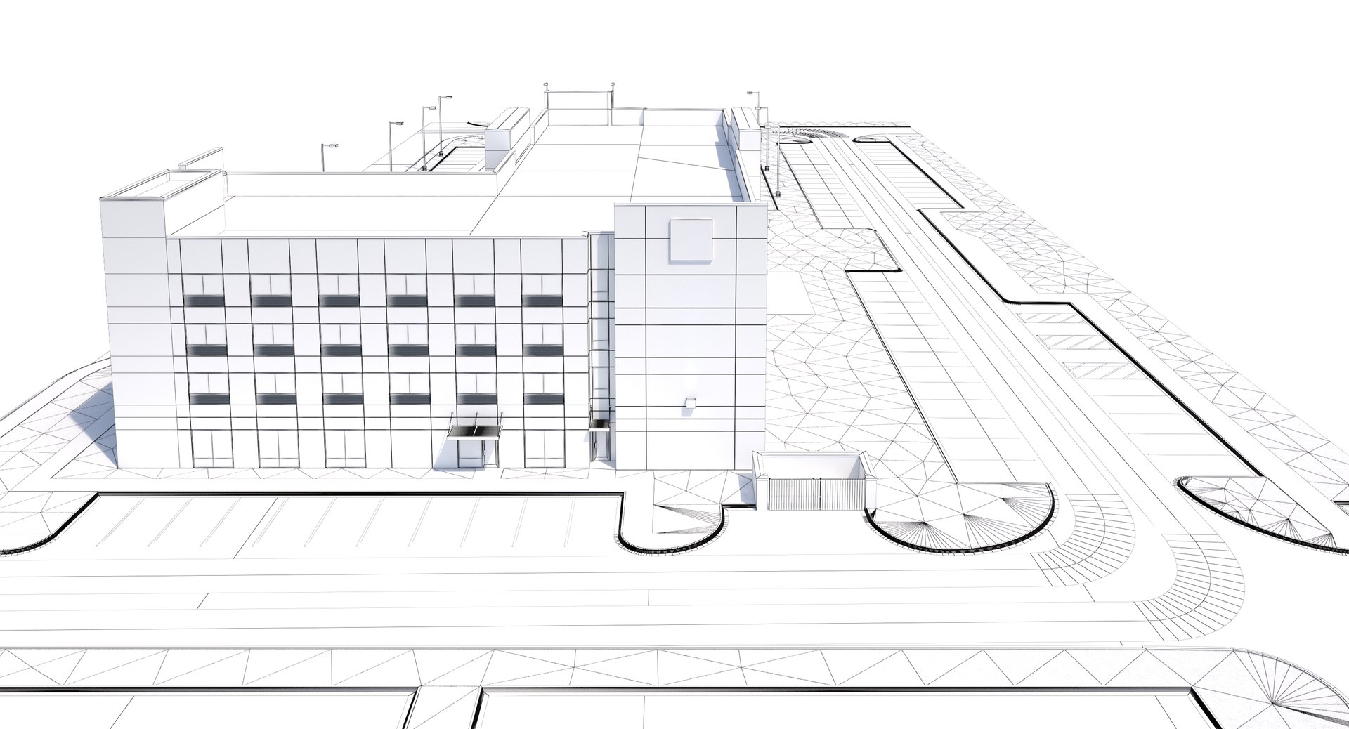 Holiday inn hotel site 3D model - TurboSquid 1286938