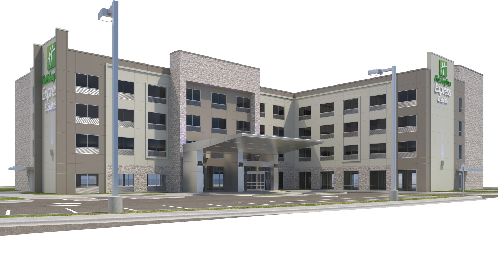 Holiday inn hotel site 3D model - TurboSquid 1286938