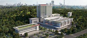 hospital building with