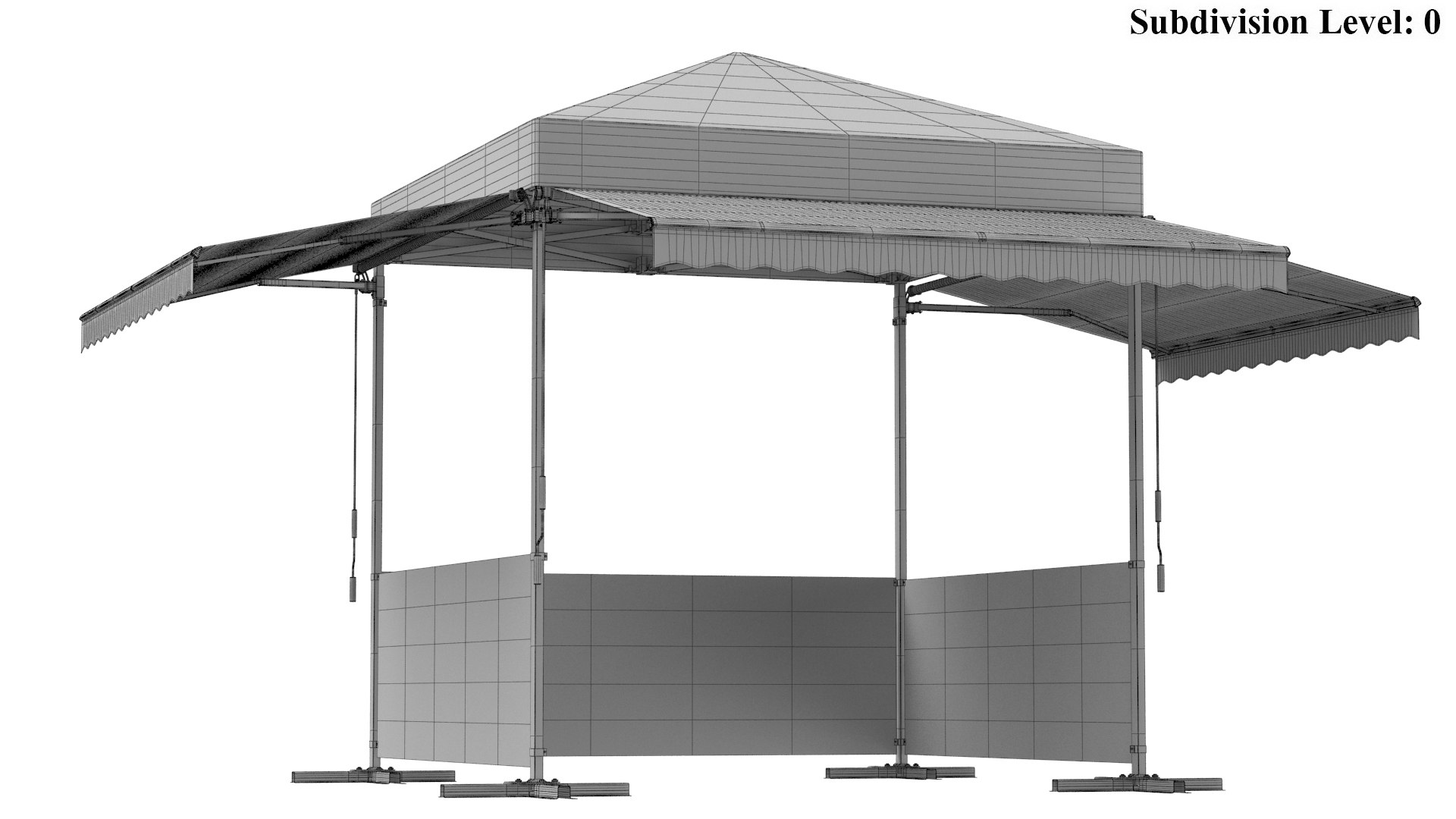 3D Detailed Commercial Tent - TurboSquid 1973821