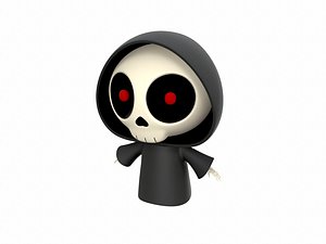 reaper character cartoon 3D model