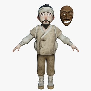 3D model Nagne -Korean Wanderer    Non-Rigged