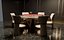 Harley Poker Table Set - Round Card Table with Six Armchairs