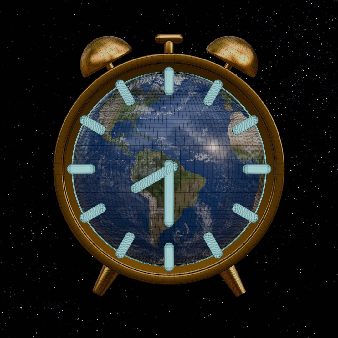 Earh Hour Clock 3D Model - TurboSquid 2342425