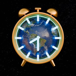 Earh Hour Clock 3D model