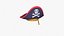 Cartoon pirate hat