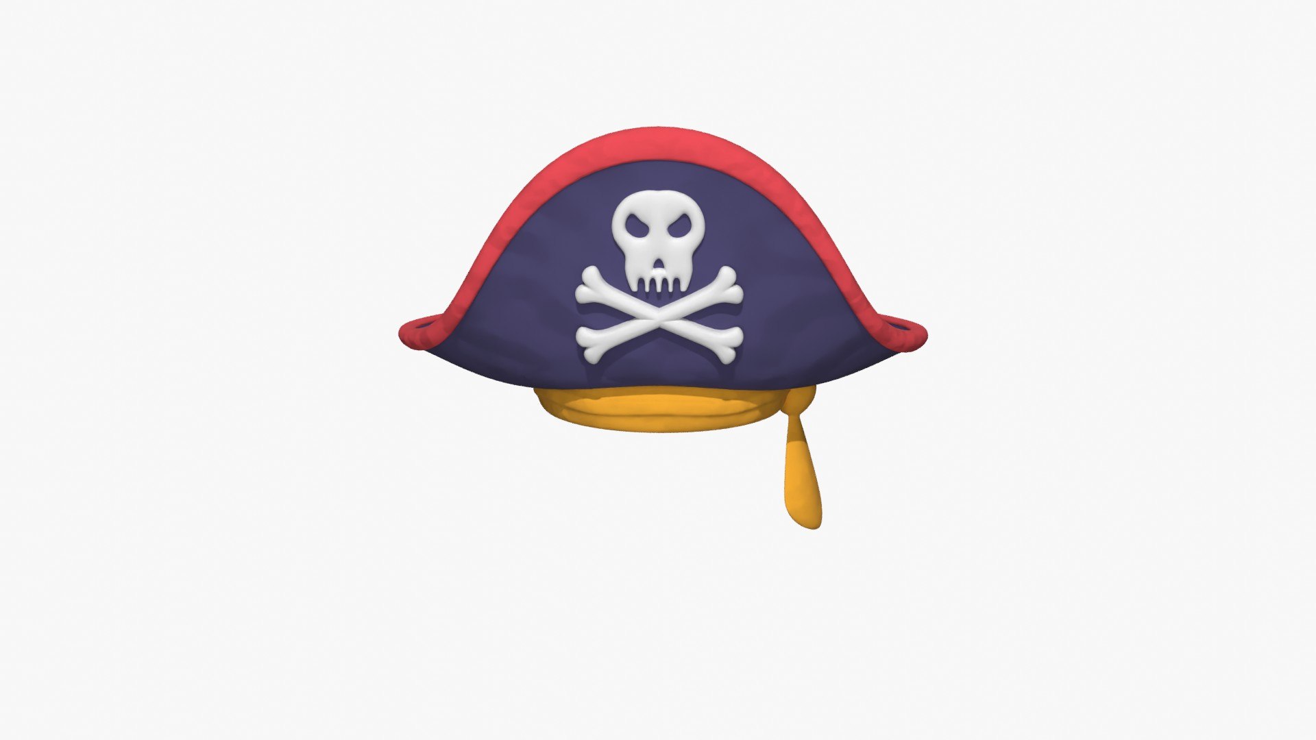 Cartoon pirate hat 3D model https://p.turbosquid.com/ts-thumb/mn/AkLJ2i/bl/piratehat0001/jpg/1718864711/1920x1080/fit_q87/dbc94b9bb4f8d8538a79b68bff1bb1b234b36fbb/piratehat0001.jpg