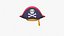 Cartoon pirate hat