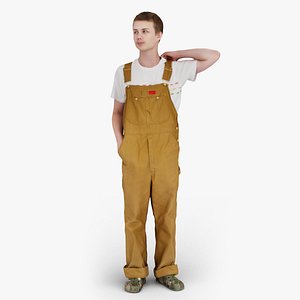 Young Boy in Jumpsuit 3D model