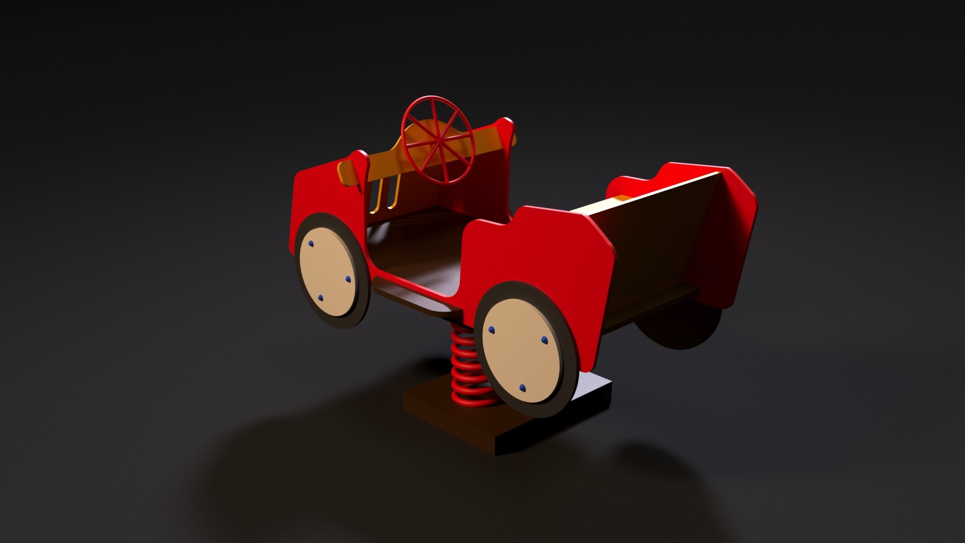 Childrens Car On Springs 3D Model - TurboSquid 1766058