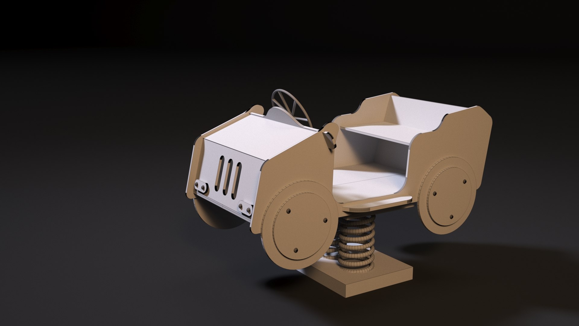 Childrens Car On Springs 3D Model - TurboSquid 1766058