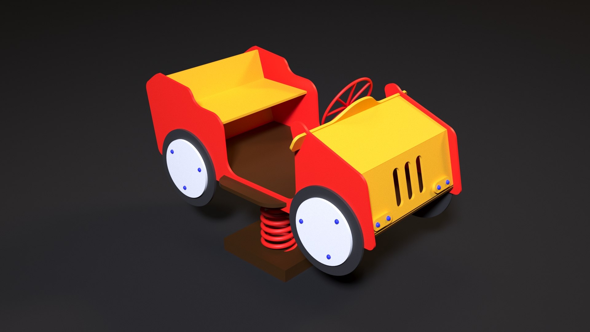 Childrens Car On Springs 3D Model - TurboSquid 1766058