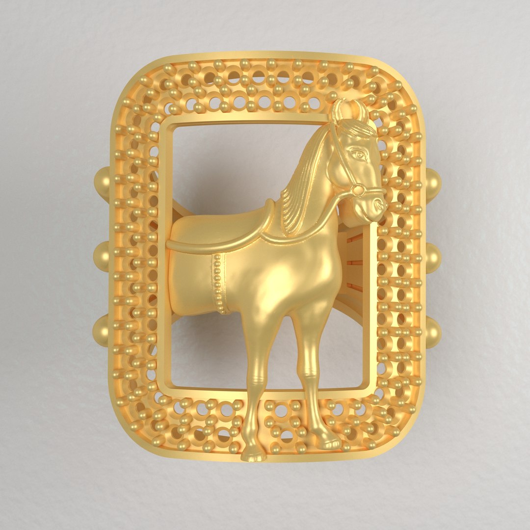 3D Horse Ring Model TurboSquid 1999329