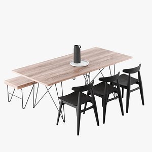 Scandinavian dining room set