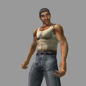 male thug gangster guy 3d 3ds
