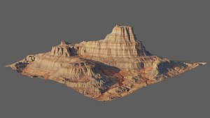 3D 8K Detailed Cliff Landscape model