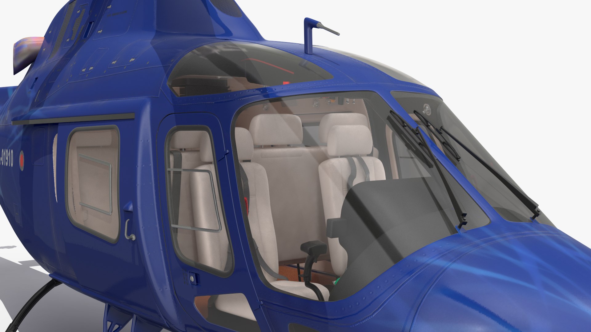 AgustaWestland AW119 Koala Helicopter Blue 3D model TurboSquid 2163466