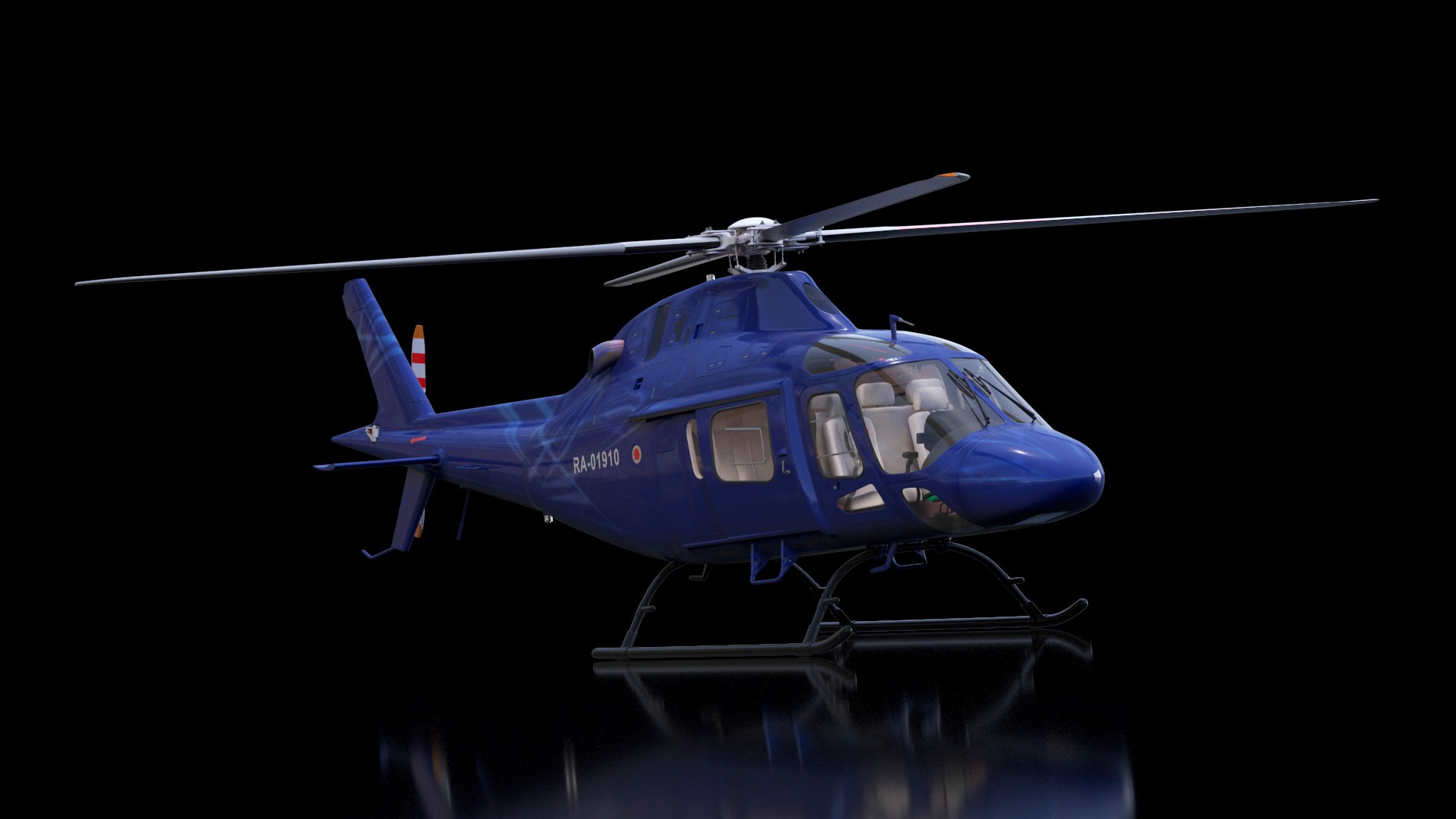 AgustaWestland AW119 Koala Helicopter Blue 3D model TurboSquid 2163466