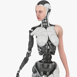 Cyborg Girl Bella  Lowpoly Game ready