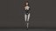Cyborg Girl Bella, Rigged, PBR