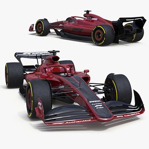 Formula 1 2022 Red Livery Rigged model