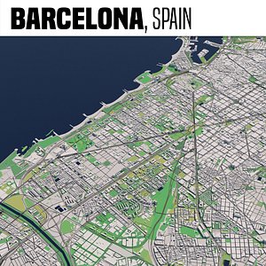 city barcelona 3D model