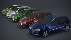 3D hatchback car generic