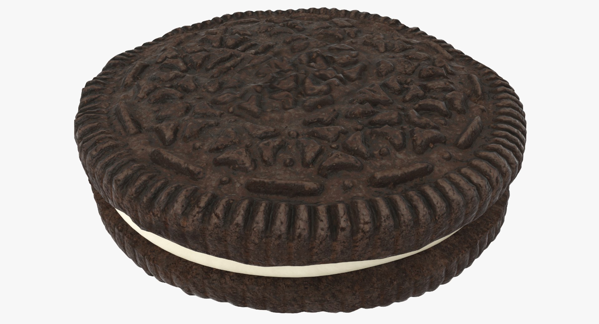 Chocolate Sandwich Cookie 3D model preview