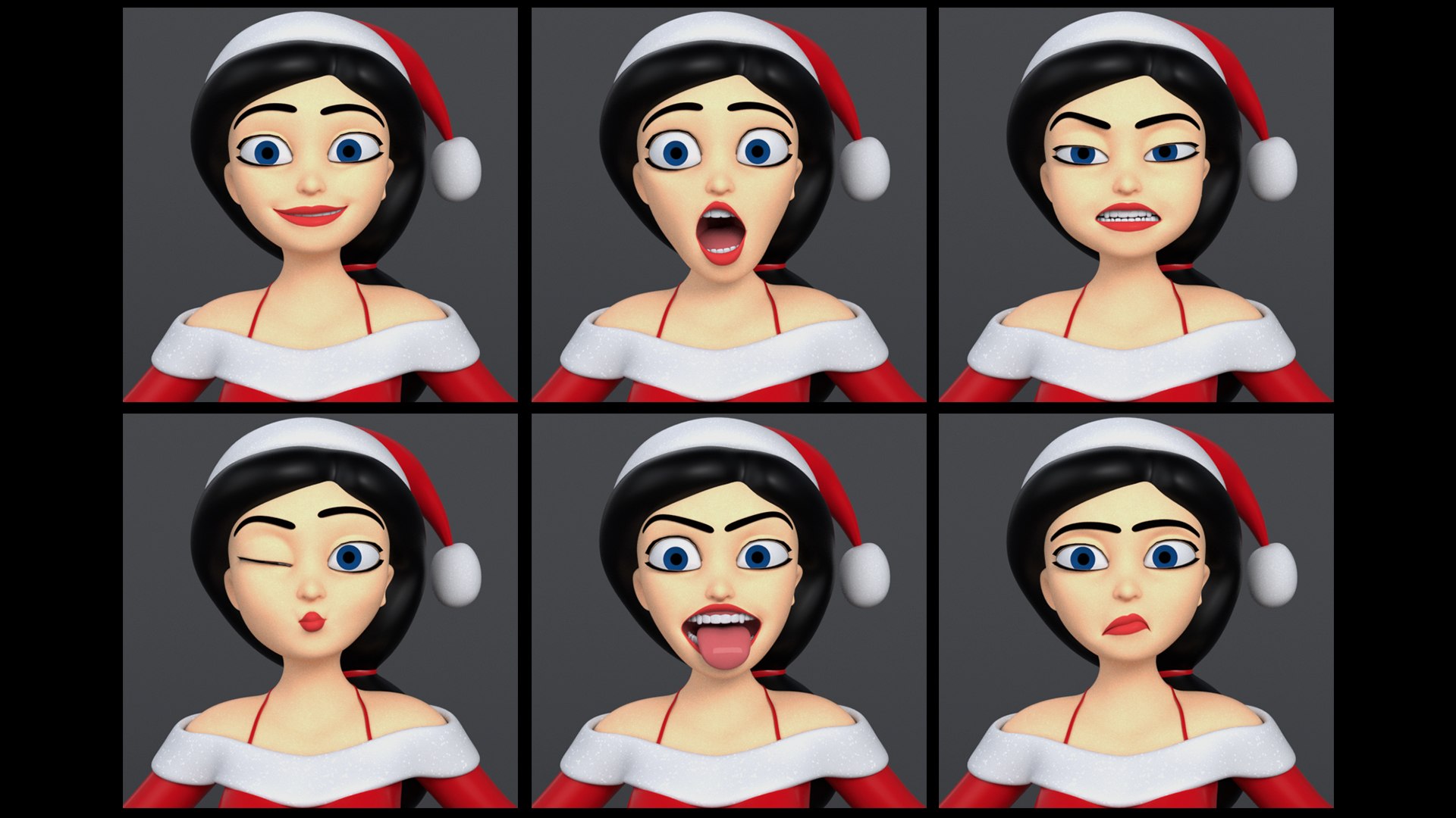 rigged cartoon santa woman 3D model https://p.turbosquid.com/ts-thumb/mn/WA9XAZ/5T5yS151/santawomanmayarigged__faces/jpg/1564642485/1920x1080/fit_q87/311681704f6f68e9a390400550b7d2f9d999f672/santawomanmayarigged__faces.jpg