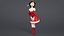 Rigged Cartoon Santa Woman