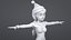 Rigged Cartoon Santa Woman