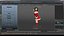 Rigged Cartoon Santa Woman