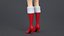 Rigged Cartoon Santa Woman
