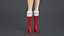 Rigged Cartoon Santa Woman