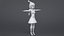 Rigged Cartoon Santa Woman