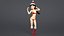 Rigged Cartoon Santa Woman
