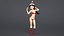Rigged Cartoon Santa Woman