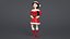 Rigged Cartoon Santa Woman