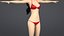 Rigged Cartoon Santa Woman