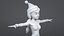 Rigged Cartoon Santa Woman