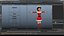 Rigged Cartoon Santa Woman