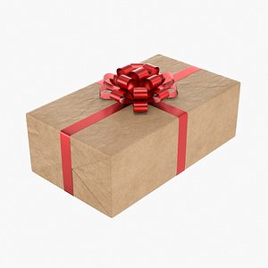 Wrapped Gift Box 6 V3 3D
