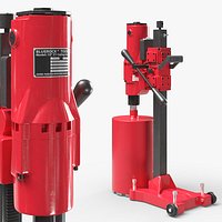 Bluerock Concrete Core Drill Machine Red
